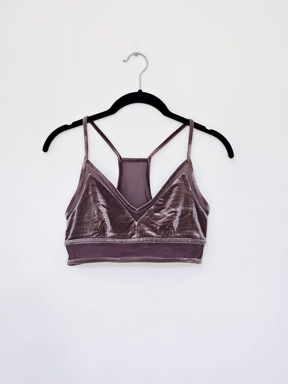 Alo Yoga Women's High Waist Posh Velour Legging and Bra Raisin Size Medium M - Picture 5 of 8